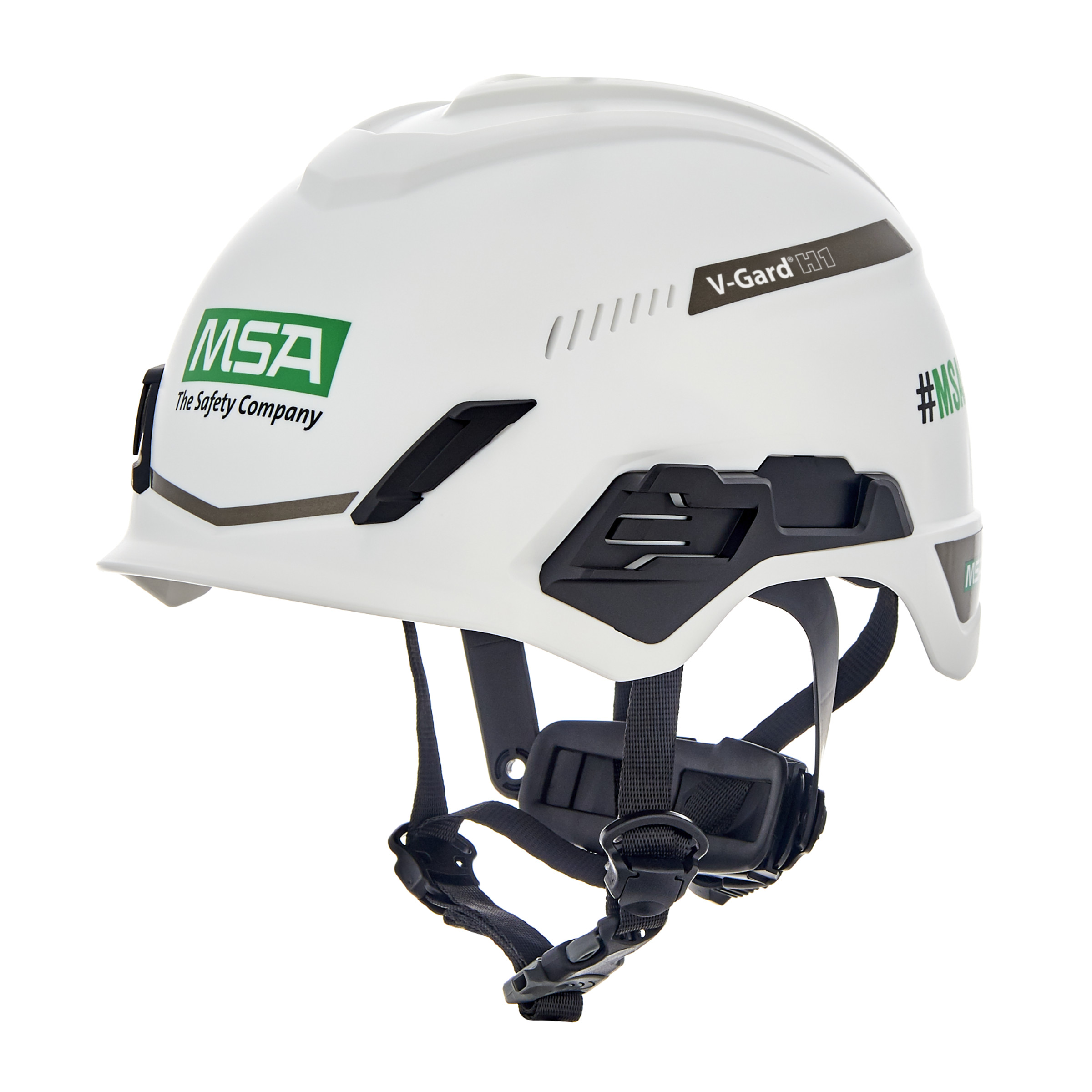 V-Gard® H1 Safety Helmet, Trivent, White, Fas-Trac® III Pivot, ANSI, EN12492